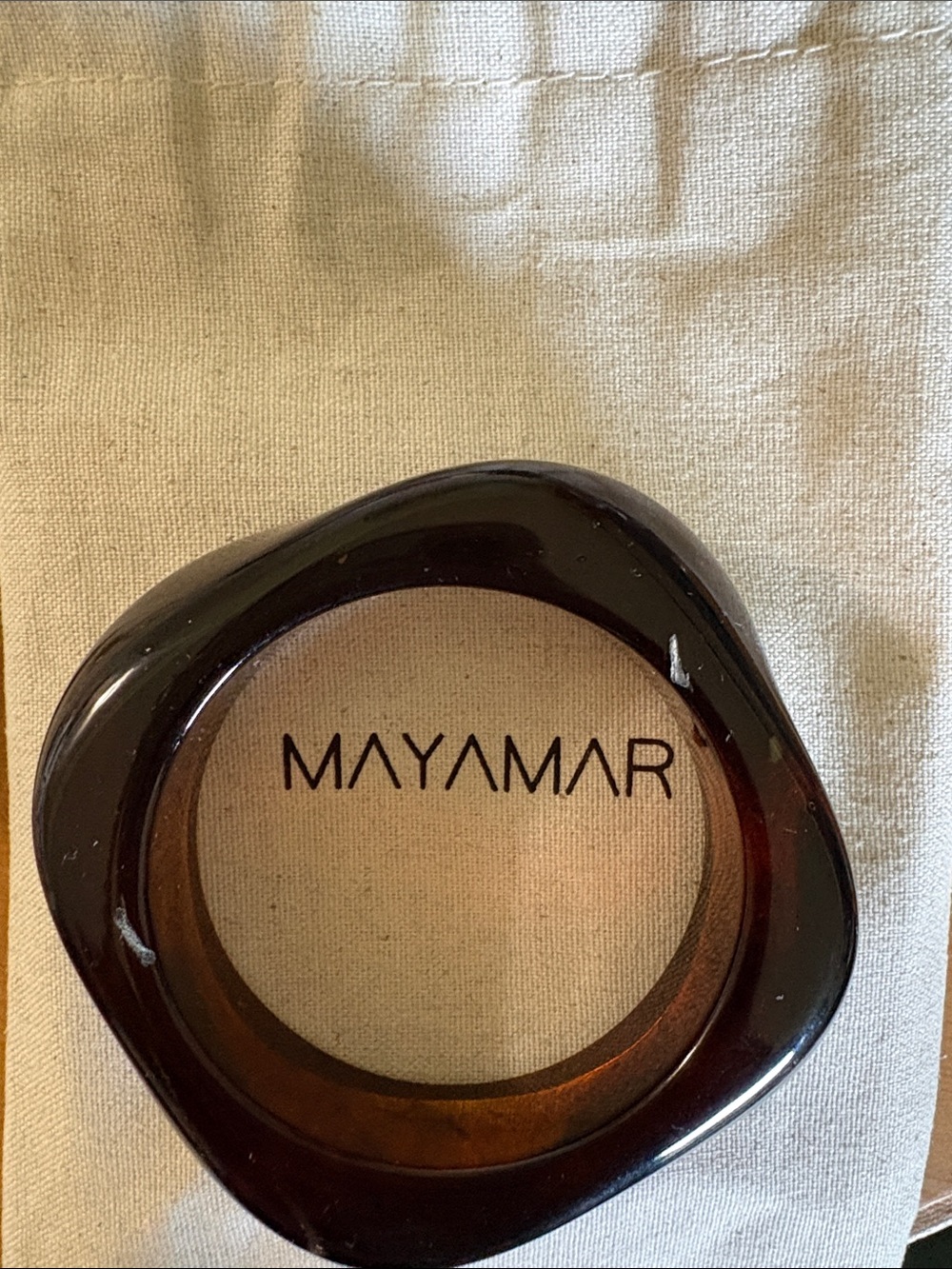 MAYAMAR Brown & Gold Resin Bracelets/bangles (2)